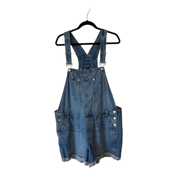 GAP Denim Overall Shortalls - Size XL - Picture 2 of 13